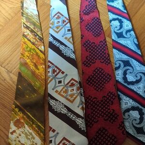 Vintage Multicolor Men's Ties